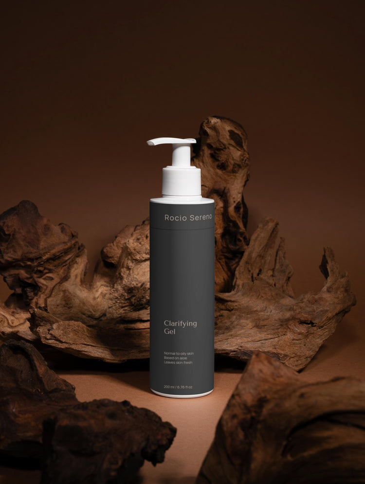 Clarifying Gel packaging and product – vegan facial cleanser