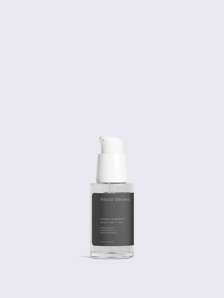Hydrating gel texture with hyaluronic acid for plump, fresh skin