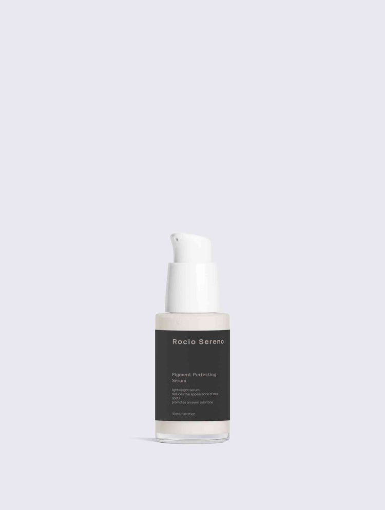 Pigment Perfecting Serum in glass bottle – brightening skincare by Rocio Sereno