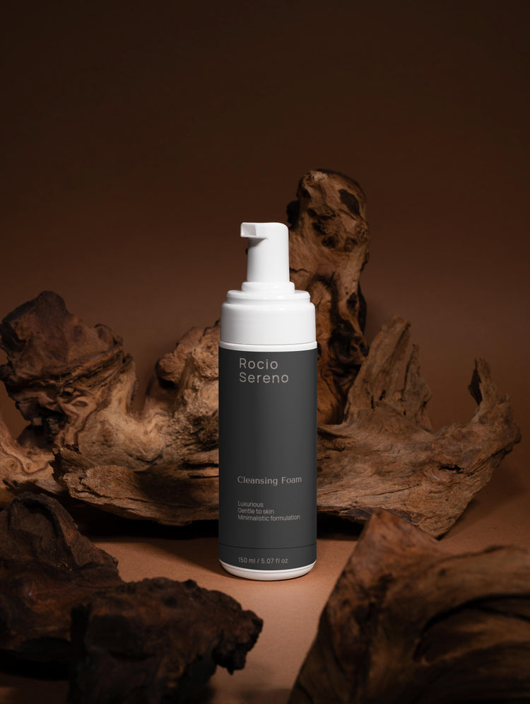 Close-up of Cleansing Foam texture – soft foaming cleanser for radiant skin