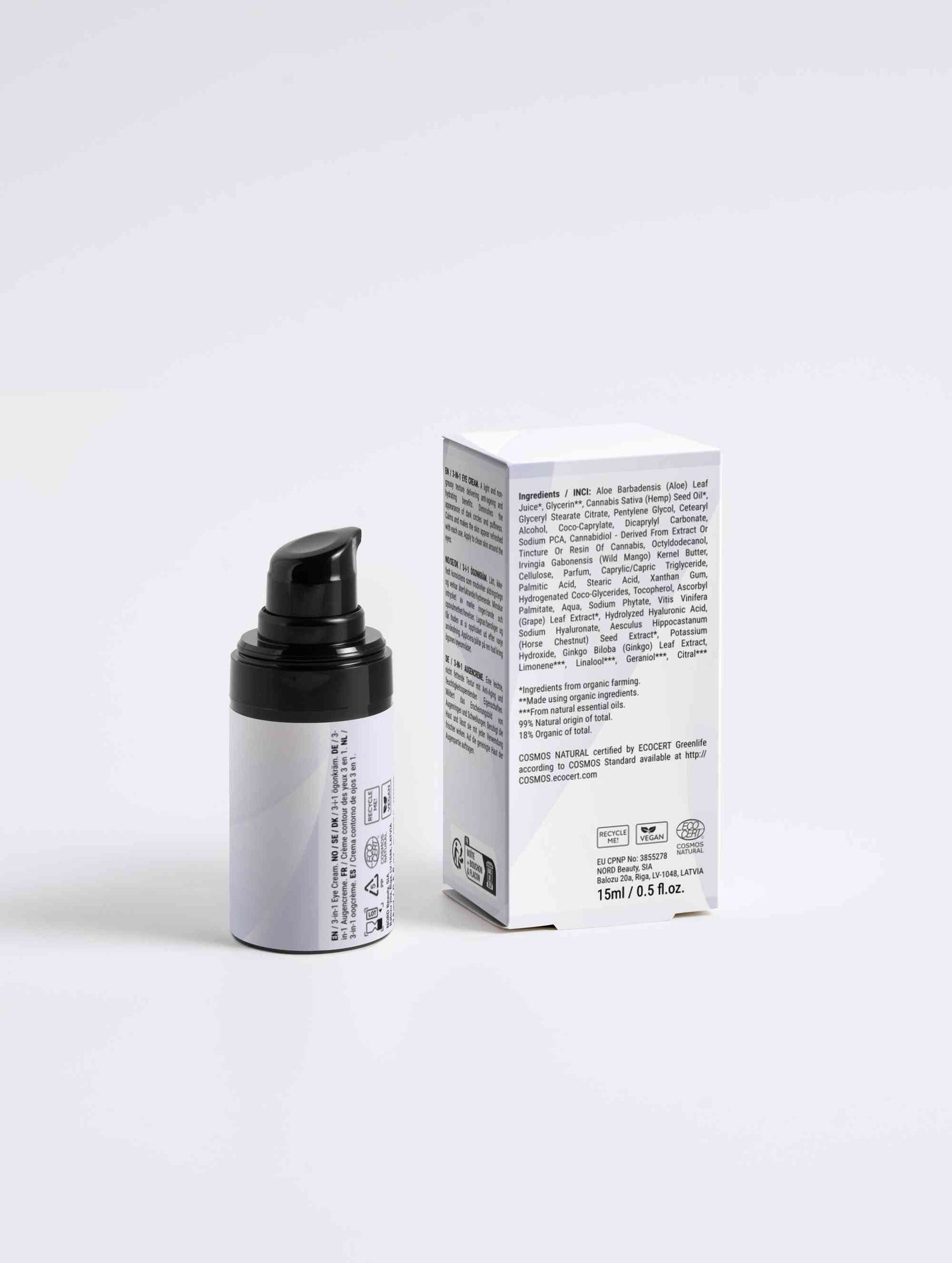 3-in-1 Eye Cream for Men anti-aging hydrating puffiness dark circles skincare