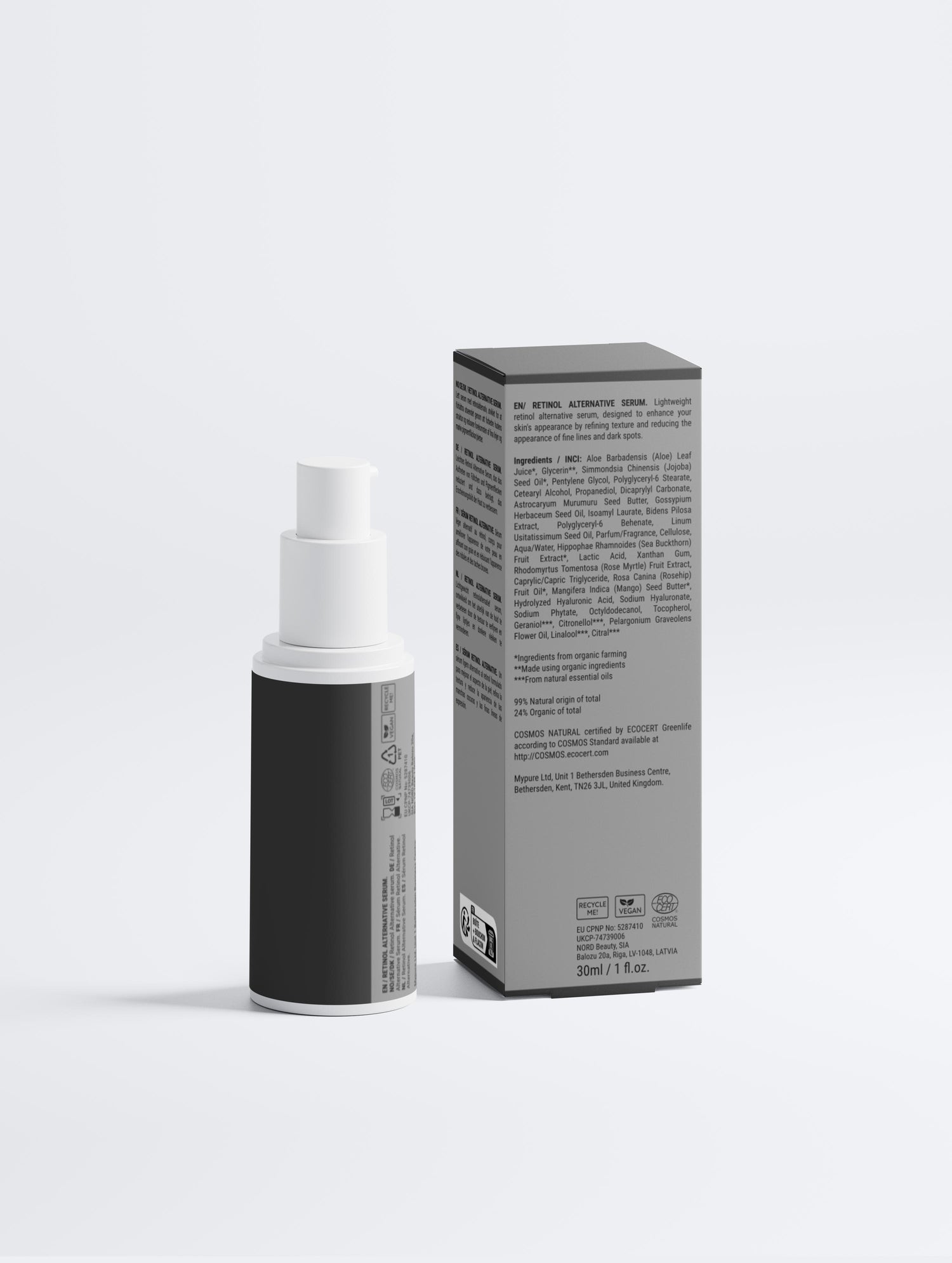 Natural Retinol Alternative Serum texture – gentle renewal without irritation