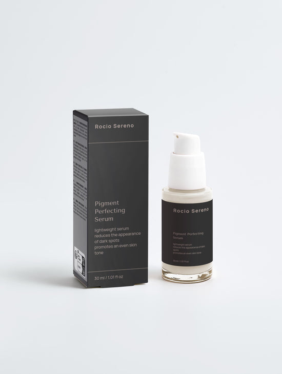 Pigment Perfecting Serum in glass bottle – brightening skincare by Rocio Sereno