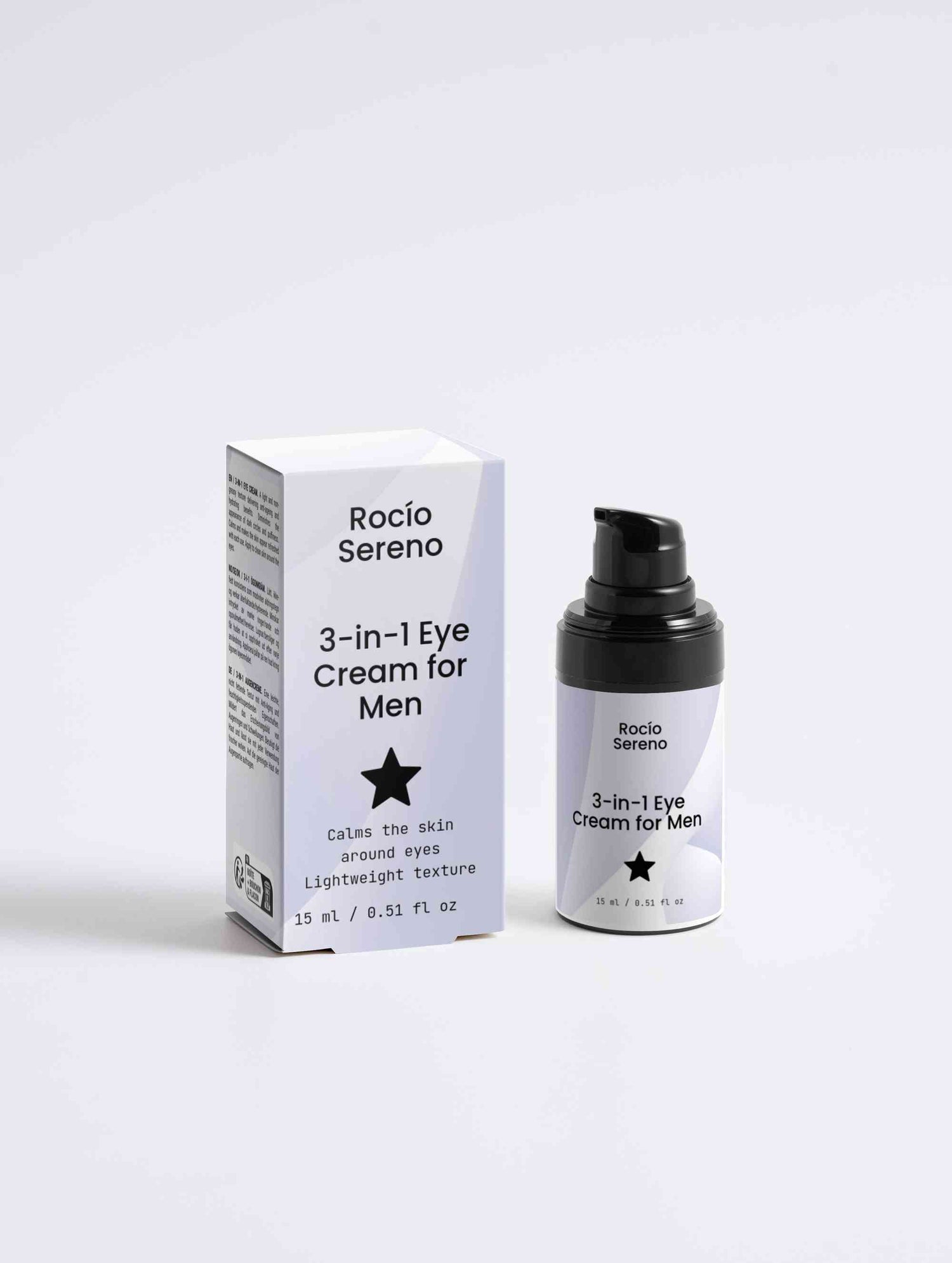 3-in-1 Eye Cream for Men anti-aging hydrating puffiness dark circles skincare