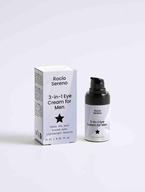 3-in-1 Eye Cream for Men anti-aging hydrating puffiness dark circles skincare