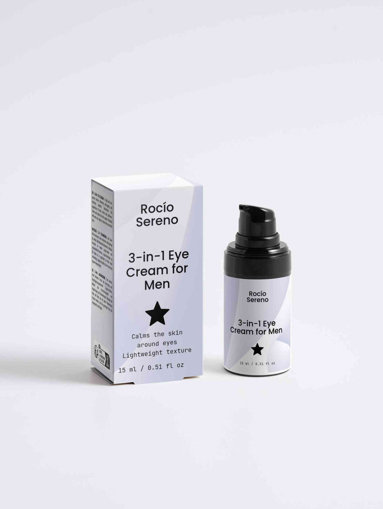 3-in-1 Eye Cream for Men anti-aging hydrating puffiness dark circles skincare